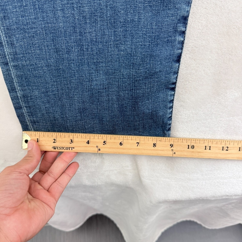 Lucky Brand 363 Vintage Jeans Mens 36x32 Blue Whisker Stretch Distressed - Picture 7 of 12